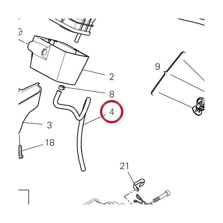Tuyau 93510971A — réf. 93510971A | Ducati Store