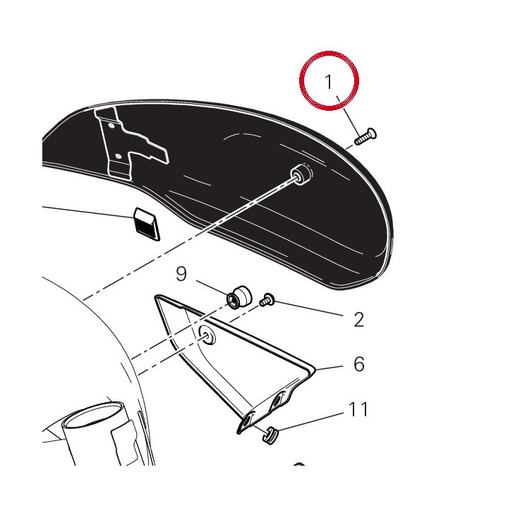 Vis tspei M5X22 noir — réf. 77750393C | Ducati Store