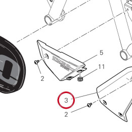 Couvercle droit 4601G101AC — réf. 4601G101AC | Ducati Store