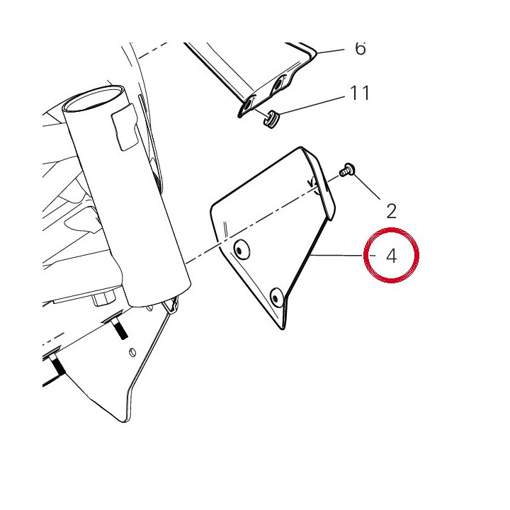 Protection gauche — réf. 4601G111AC | Ducati Store