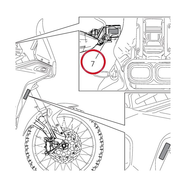 Plaquette Maître-Cylindre — réf. 43910071A | Ducati Store