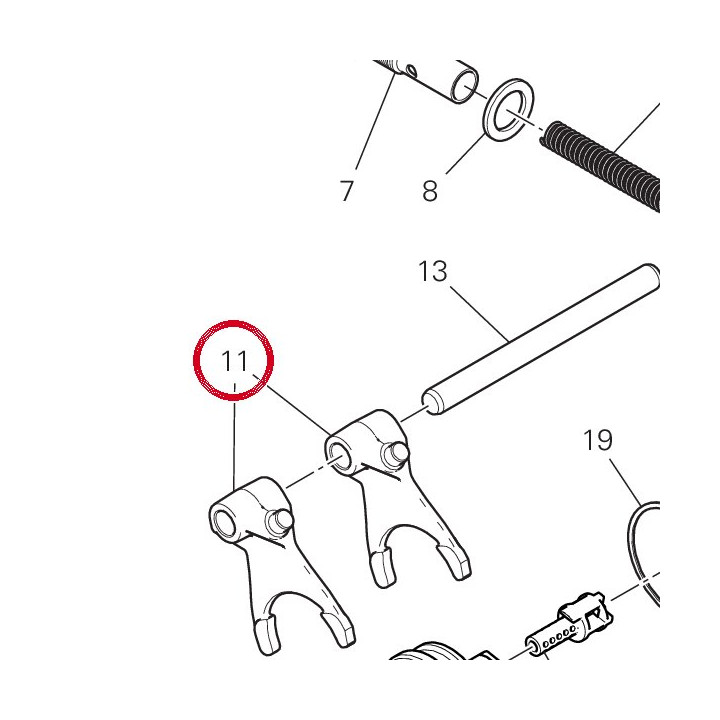 Fourche engrenement — réf. 180Z0031A | Ducati Store