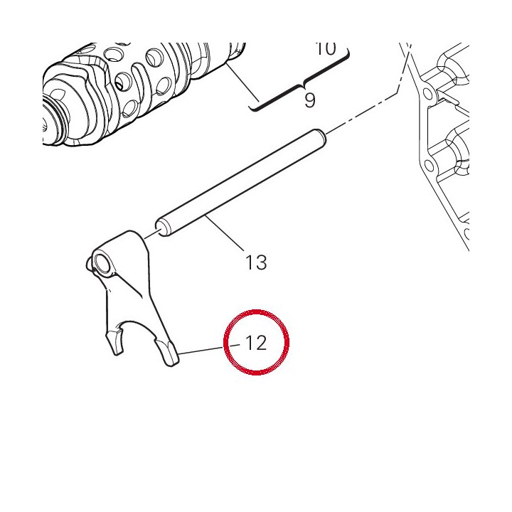 Fourche engrenement 5Eme — réf. 180Z0041A | Ducati Store