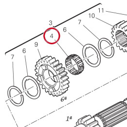 Roulement à aiguilles — réf. 70140051A | Ducati Store