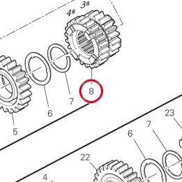 Engrenage menant 3/4Me — réf. 17214951B | Ducati Store