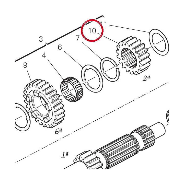 Engrenage menant 2Eme — réf. 17210021B | Ducati Store