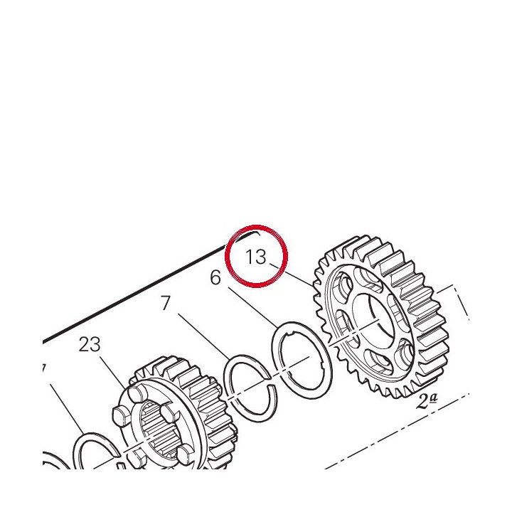 Engrenage entraine 2Eme — réf. 17212192A | Ducati Store