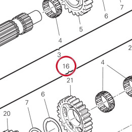 Arbre secondaire complet — réf. 15021972A | Ducati Store