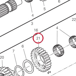 Engrenage entraine 4Eme — réf. 17214621A | Ducati Store