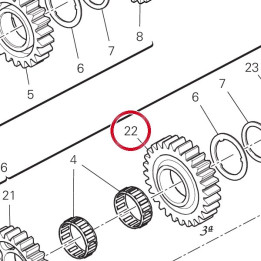 Engrenage entraine 3Eme — réf. 17210081C | Ducati Store