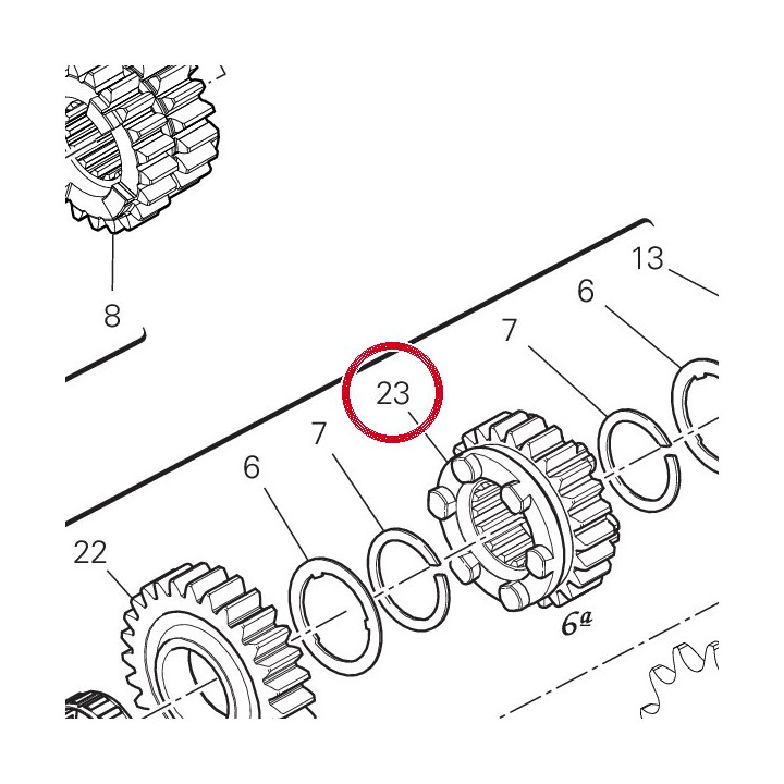 Engrenage entraine 6Me — réf. 17215001A | Ducati Store