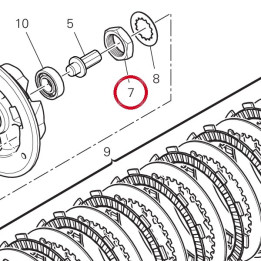 Écrou M25X1,5 75010071E — réf. 75010071E | Ducati Store