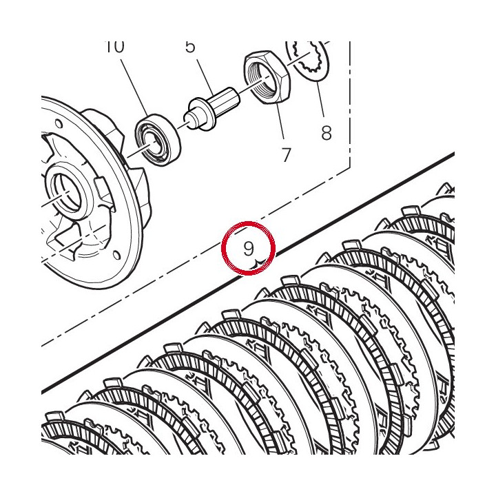 Jeu disques embrayage — réf. 19020531A | Ducati Store