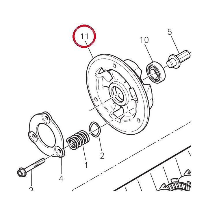 Disque de poussee embrayage — réf. 19610542C | Ducati Store