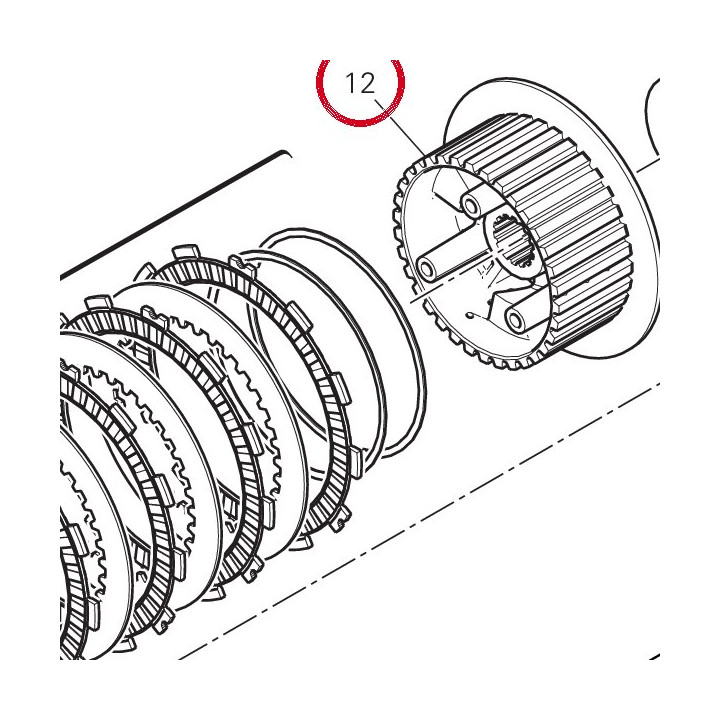 Moyeu Porte-Disque (fcc) — réf. 19610681A | Ducati Store