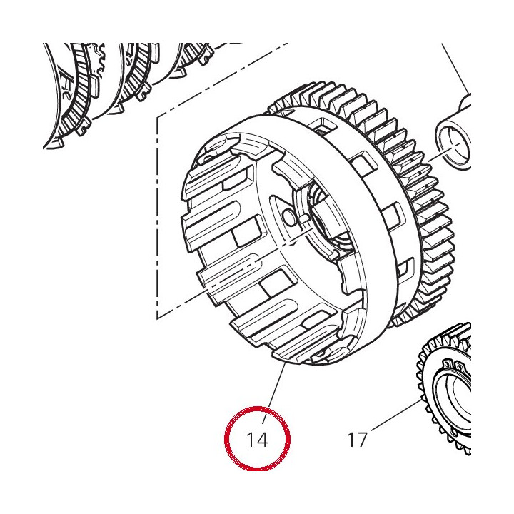 Cloche embrayage complète — réf. 19820441A | Ducati Store