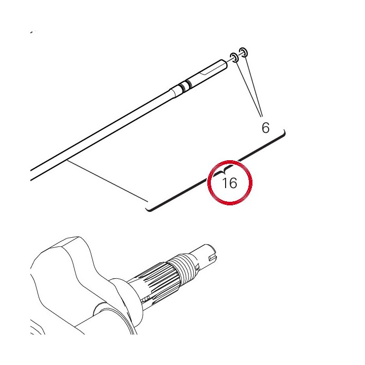 Tige de commande embrayage — réf. 11723621A | Ducati Store