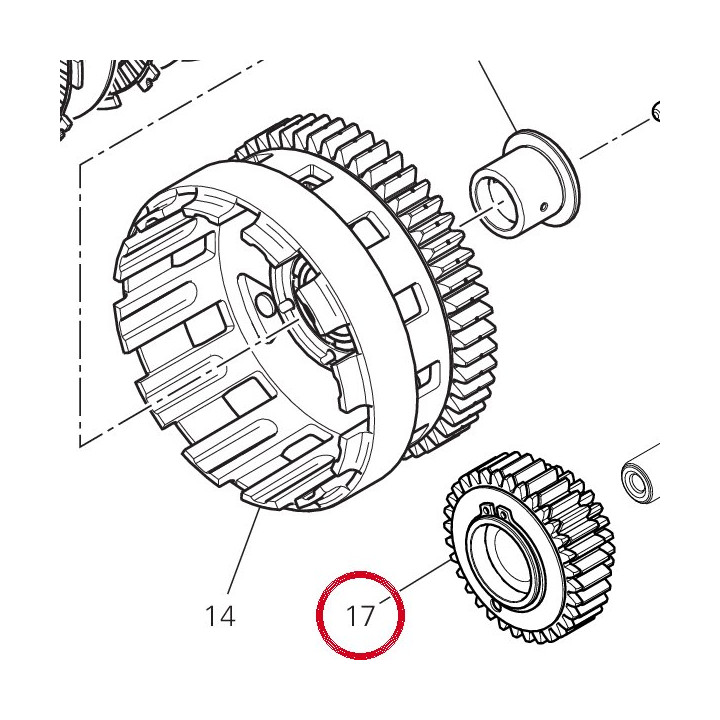 Pignon transmission — réf. 17021361A | Ducati Store