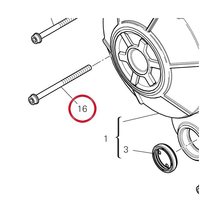 Vis tceif M6X90 10,9 — réf. 77140837C | Ducati Store