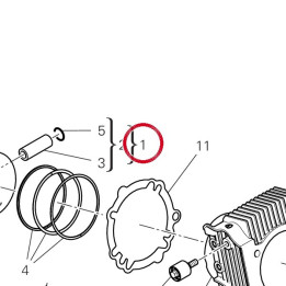 Couplage cylindre piston — réf. 12022761D | Ducati Store