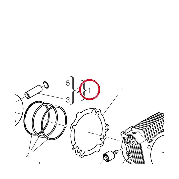 Couplage cylindre piston — réf. 12022761D | Ducati Store