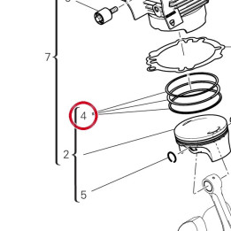 Jeu segments 12120452A — réf. 12120452A | Ducati Store