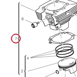 Couplage cylindre piston — réf. 12022771D | Ducati Store