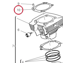 Joint coulasse 78610981A — réf. 78610981A | Ducati Store