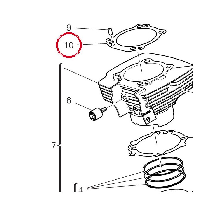 Joint coulasse 78610981A — réf. 78610981A | Ducati Store