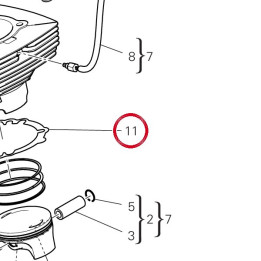 Joint cylindre carter — réf. 78611411A | Ducati Store