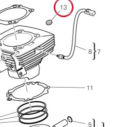 Joint en caoutchouc — réf. 70010401A | Ducati Store