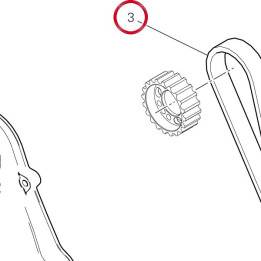 Courroie dentee commande — réf. 73740211A | Ducati Store