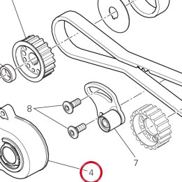 Couvercle de courroie — réf. 24511701BZ | Ducati Store
