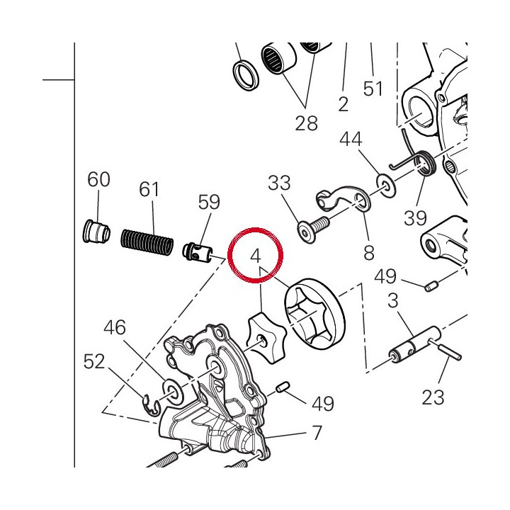 Pompe à huile complète — réf. 17420731A | Ducati Store