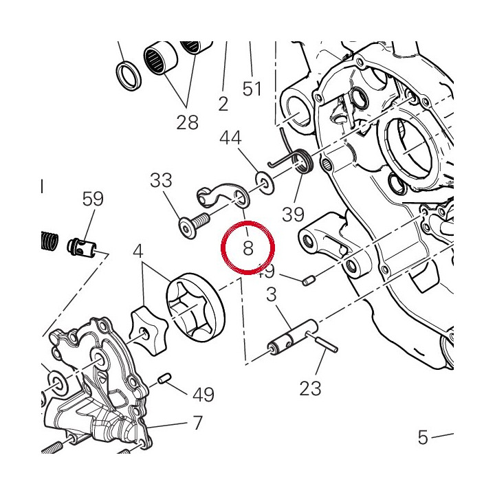 Cliquet complète 45520181A — réf. 45520181A | Ducati Store