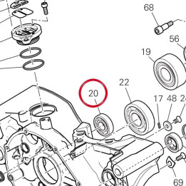 Roulement 17X40X12 70240331A — réf. 70240331A | Ducati Store