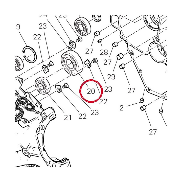 Roulement 70250193A — réf. 70250193A | Ducati Store