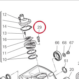 Vis tcei M6X16 uni5931 8,8 — réf. 77150653B | Ducati Store