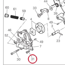 Vis tceir M6X16 77350658B — réf. 77350658B | Ducati Store