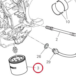 Filtre à huile 44440039A — réf. 44440031C | Ducati Store