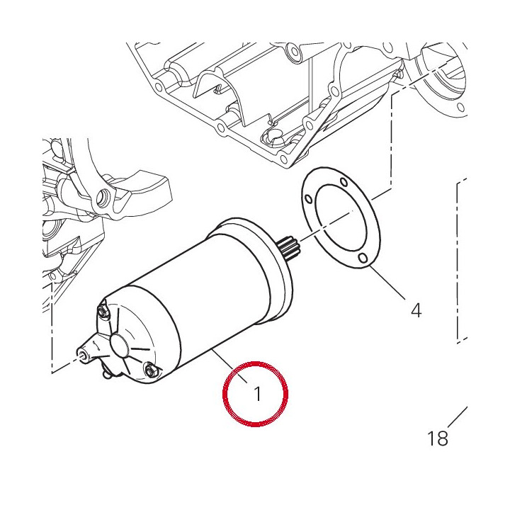 Démarreur électrique — réf. 27040107A | Ducati Store