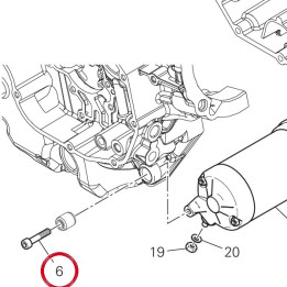 Vis tcei M6X30 77110521A — réf. 77110521A | Ducati Store