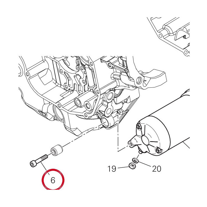 Vis tcei M6X30 77110521A — réf. 77110521A | Ducati Store