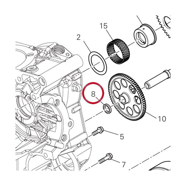 Entretoise 71319191A — réf. 71319191B | Ducati Store