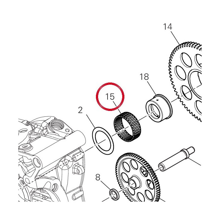 Roulement à aiguilles — réf. 70240181B | Ducati Store