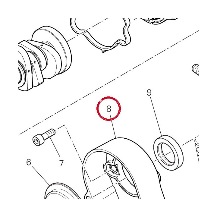 Couvercle courroie vertical — réf. 24511711B | Ducati Store