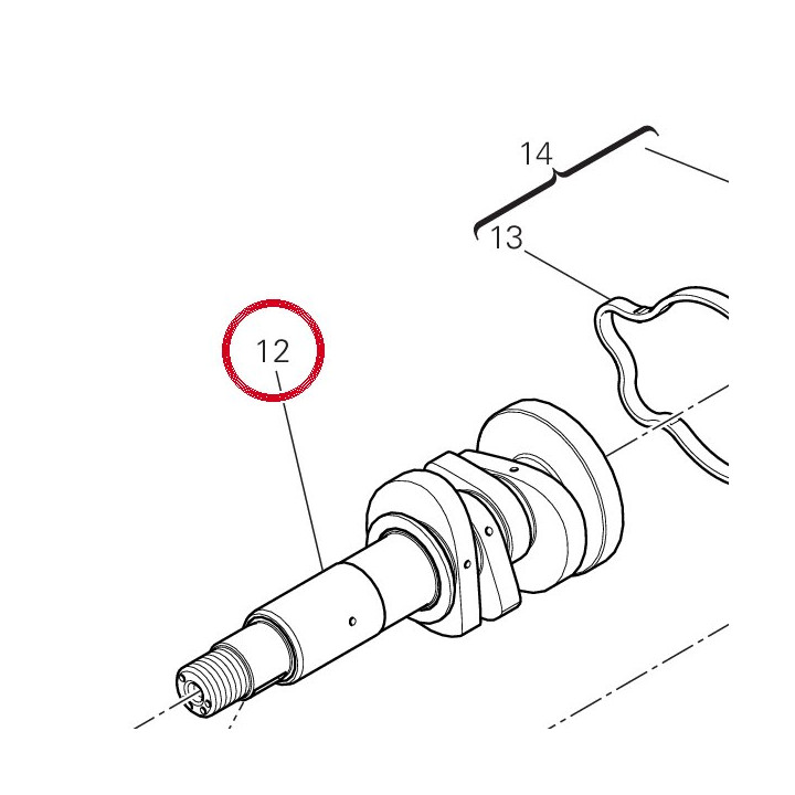 Arbre distribution culasse — réf. 14815681A | Ducati Store