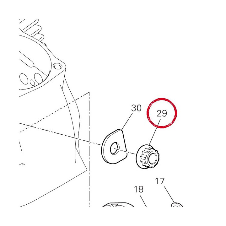 Écrou à embase 74810502B — réf. 74810502B | Ducati Store