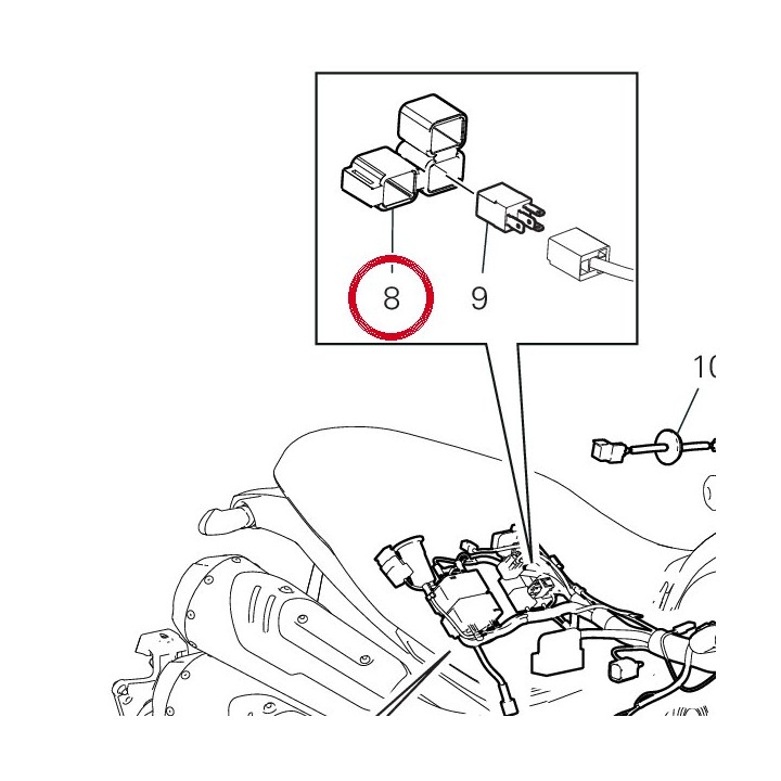 Tampon caoutchouc 86612641A — réf. 86612641A | Ducati Store