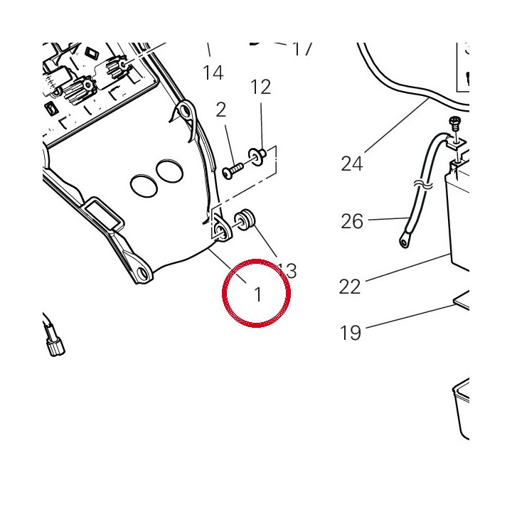 Support 8292A713A — réf. 8292A713A | Ducati Store